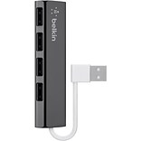 Belkin ™ Ultra-Slim Travel USB Hub; Black/White (F4U042BT )