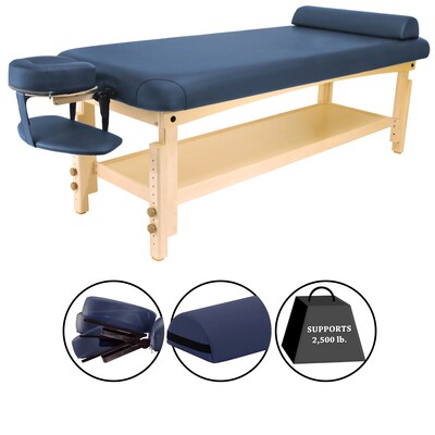 Master Massage Stationary Massage Table, 30", Navy Blue (46559)