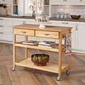 Home Styles 36 Sustainable Hardwood Kitchen Cart