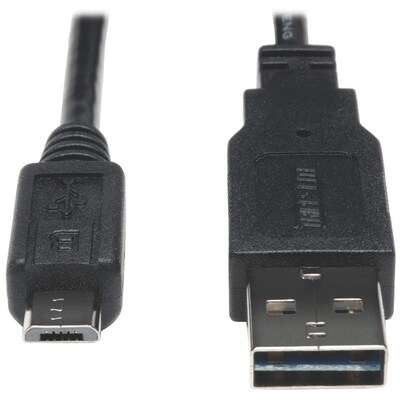 Tripp Lite 6ft USB 2.0 Universal Reversible Cable 24AWG A to 5Pin Mic B