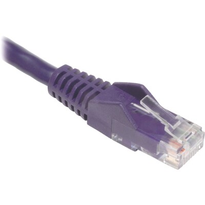 Tripp Lite Cat5e 350MHz Snagless Molded Patch Cable (RJ45 M/M) - Purple, 10-ft