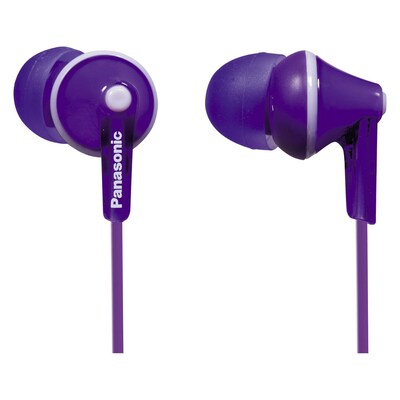 Panasonic RP-HJE125 Wired Earbud Stereo Headphones; Violet