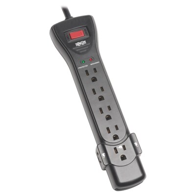 Tripp Lite SUPER725B 7-Outlet 2160 J Black Surge Protector; 25