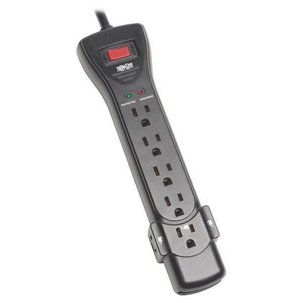 Tripp Lite SUPER725B 7-Outlet 2160 J Black Surge Protector; 25