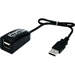 Plugable 2-Port USB 2.0 Hub/Splitter; Black
