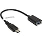 Plugable 6" USB 3.0 Type C to Type A Male/Female Passive Data Transfer Cable; Black (USBC-AF3)