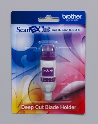 Brother Fabric Scanncut CAHLF1 White/Purple Deep Cut Blade Holder