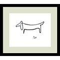 Amanti Art Pablo Picasso Le Chien (The Dog) Framed Animal Art, 13 x 15