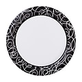 Hoffmaster Silver Swirl 7 Round Paper Plates; 200 per Case (750505)