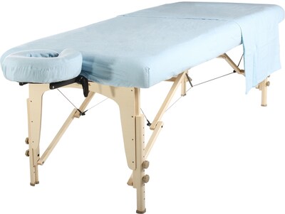 MT Massage Table Flannel Sheet Set; Sky Blue (2018)