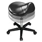 Master Massage Ergonomic Saddle Chair-Saddle Stool- Hydraulic Swivel Rolling Chair Black