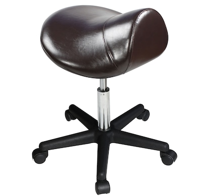 Master Massage Ergonomic Saddle Chair-Saddle Stool- Hydraulic Swivel Rolling Chair Coffee