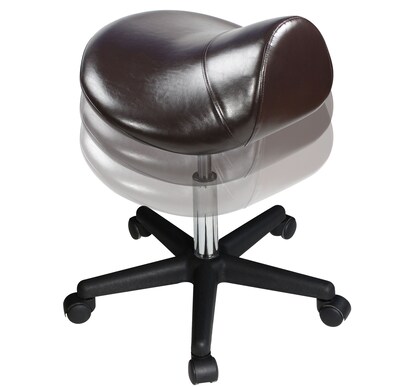 Master Massage Ergonomic Saddle Chair-Saddle Stool- Hydraulic Swivel Rolling Chair Coffee