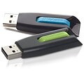 Verbatim ® Store n Go V3 32GB USB 3.0 Flash Drive; Blue/Green (99127)