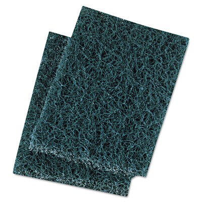Premier Heavy Duty Scour Pads, Green, 20/Case (BWK188)