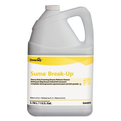 Diversey® Suma® Break-Up Heavy-Duty Foaming Grease-Release Cleaner, 1 Gal Bottle, 4/CT