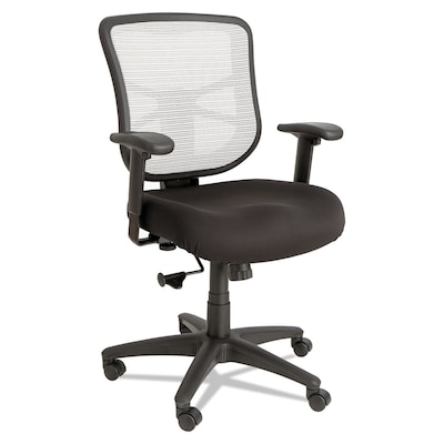 Alera® Elusion Mid-Back Mesh Task Chair, White