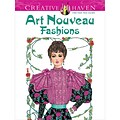 Creative Haven Art Nouveau Fashions Adult Coloring Book, Paperback