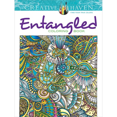 Creative Haven Entangled Adult Coloring Book, Paperback