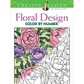 Creative Haven Floral Design Adult Color By Number Coloring Book, Paperback