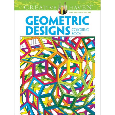 Creative Haven Geometric Designs Collection Adult Coloring Book, Paperback