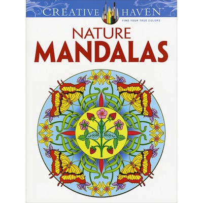 Creative Haven Nature Mandalas Adult Coloring Book, Paperback