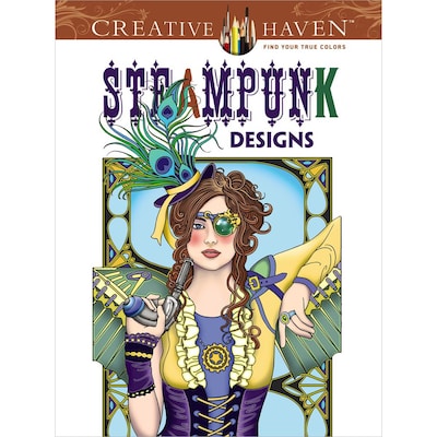 Creative Haven Steampunk Designs Adult Coloring Book, Paperback