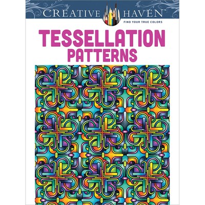 Creative Haven Tessellation Patterns Adult Coloring Book, Paperback