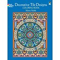 Decorative Tile Designs Adult Coloring Book, Paperback