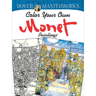Color Your Own Monet Paintings Adult Coloring Book, Paperback