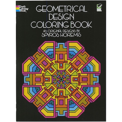 Geometrical Design Adult Coloring Book, Paperback