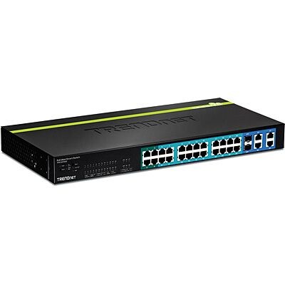 TRENDnet TPE224WS 24-Port 10/100 Mbps Web Smart PoE+ Switch