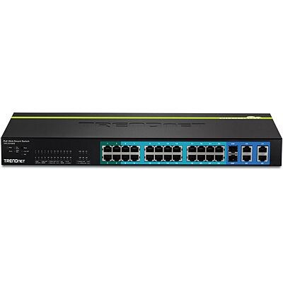 TRENDnet TPE224WS 24-Port 10/100 Mbps Web Smart PoE+ Switch