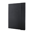 Sigel Hardcover Lined Notebook - A4 Extra Large Size with Magnetic Closure, Black (SGA4HML-BK)