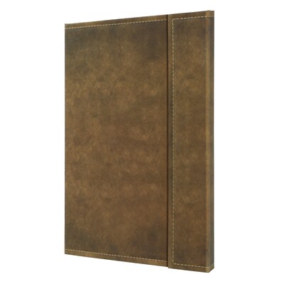 Sigel Vintage Hardcover Graph Notebook -A4 Extra Large Size with Magnetic Closure, Brown (SGA4VMSBR)
