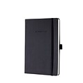 Sigel Conceptum Classic Notebook, 5.8 x 8.3, College Ruled, 194 Sheets, Black (CO122)