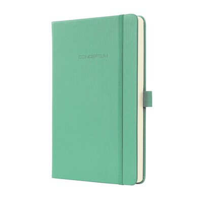 Sigel Hardcover Graph Notebook - A5 Journal Size with Elastic Closure, Aqua Green (SGA5HES-GR)