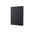 Sigel Hardcover Lined Notebook - A5 Journal Size with Magnetic Closure, Black (SGA5HML-BK)