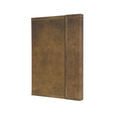 Sigel Vintage Hardcover Graph Notebook - A5 Journal Size with Magnetic Closure, Brown (SGA5VMS-BR)