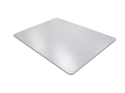 Floortex Desktex PVC Smooth Back, 17" x 22" Rectangular Desk Mat, Clear, 4/Pack