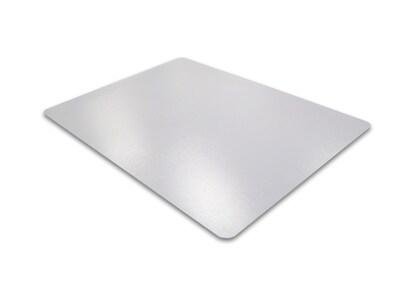 Floortex Desktex PVC Smooth Back, 17 x 22 Rectangular Desk Mat, Clear, 4/Pack