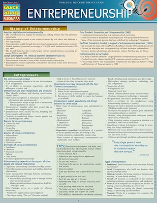 BarCharts, Inc. QuickStudy® Entrepreneurship Reference Set (9781423231400)