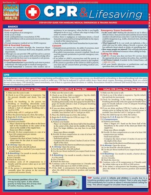 QuickStudy Laminated First Aid & CPR Reference Set , 8.5" x 11" (9781423227595)