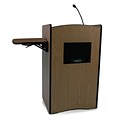 AmpliVox Sound Systems Multimedia Sound Lectern, Walnut (SS3230-WT)