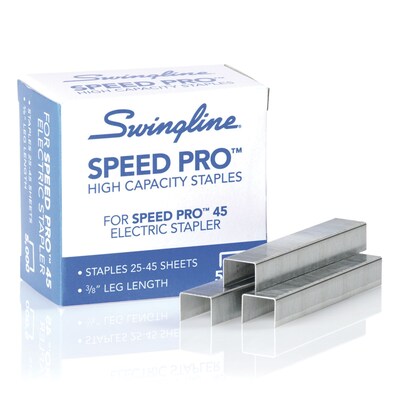 Swingline Speed Pro 3/8 Length High Capacity Staples, Full Strip, 5000/Box (35465)