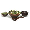 Lipper Salad Bowl Set, Cherry Finish, 7/Set (290-7)