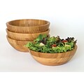 Lipper Bamboo Salad Bowl with Servers 3-Piece Set