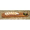 Lipper Bamboo Bread Board Stainless Steel Dipping Cup (8241)
