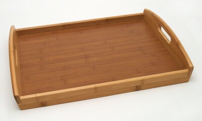 Lipper Bamboo Serving Tray with Veneer Bottom
