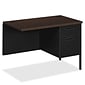 HON® Metro Classic Right Return, 42" x 24" x 29.5", 2 x File Drawer(s), Box Drawer(s), Single Pedestal on Right Side